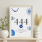 444 Angel number - Affirmation Print