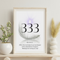 333 Angel Number- Affirmation Print A4