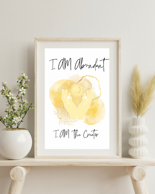 I AM Abundant- Graphic print