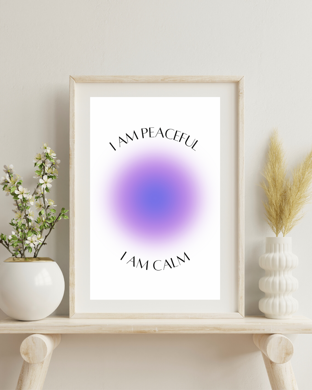 I AM Peaceful- Aura print