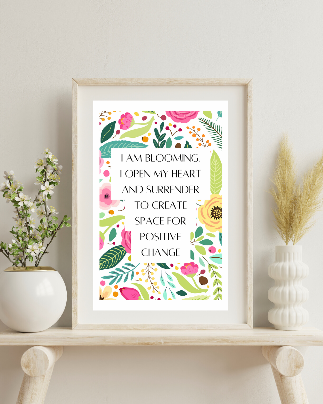 I AM Blooming - Floral print