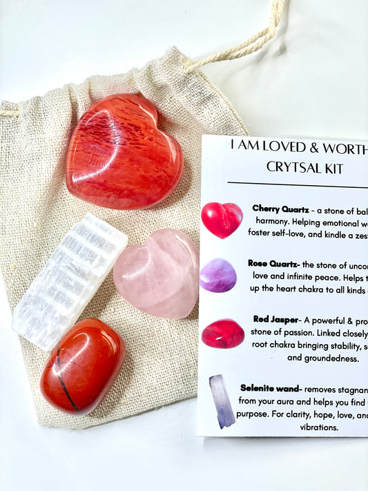 I AM Loved & Worthy Crystal Kit